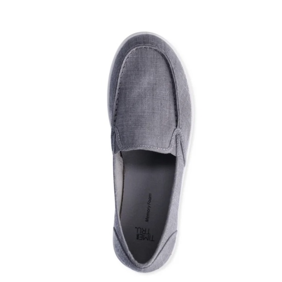 NWT Time and Tru Women's Surf Moc Grey 9 Wide Width, Textile Upper - Picture 3 of 5
